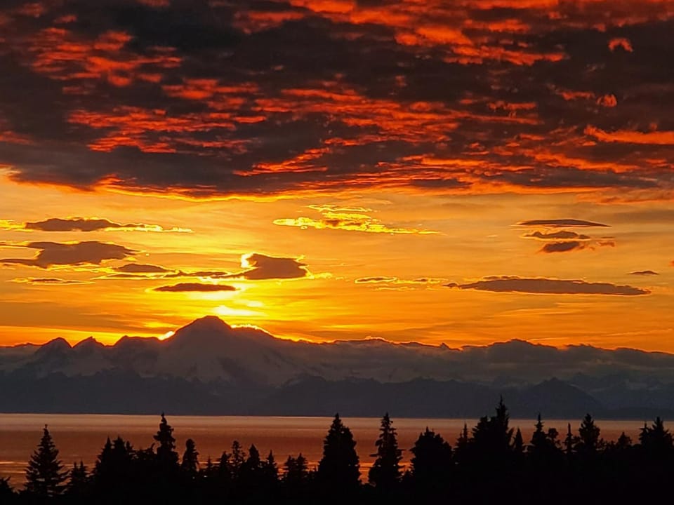 Natural landscape, Mountain view, Sea view, Sunrise