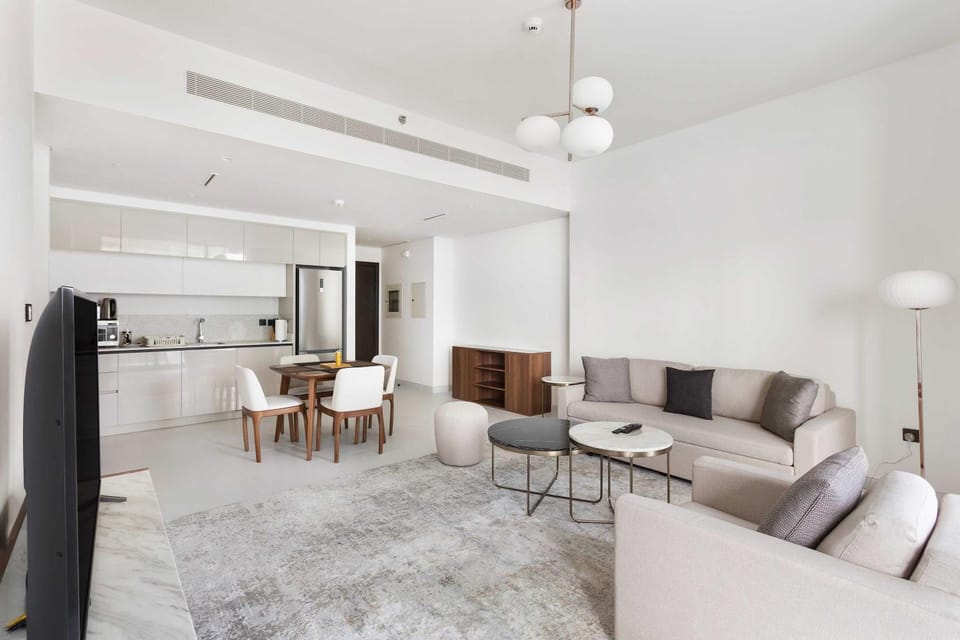 Kitchen or kitchenette, Living room, Dining area