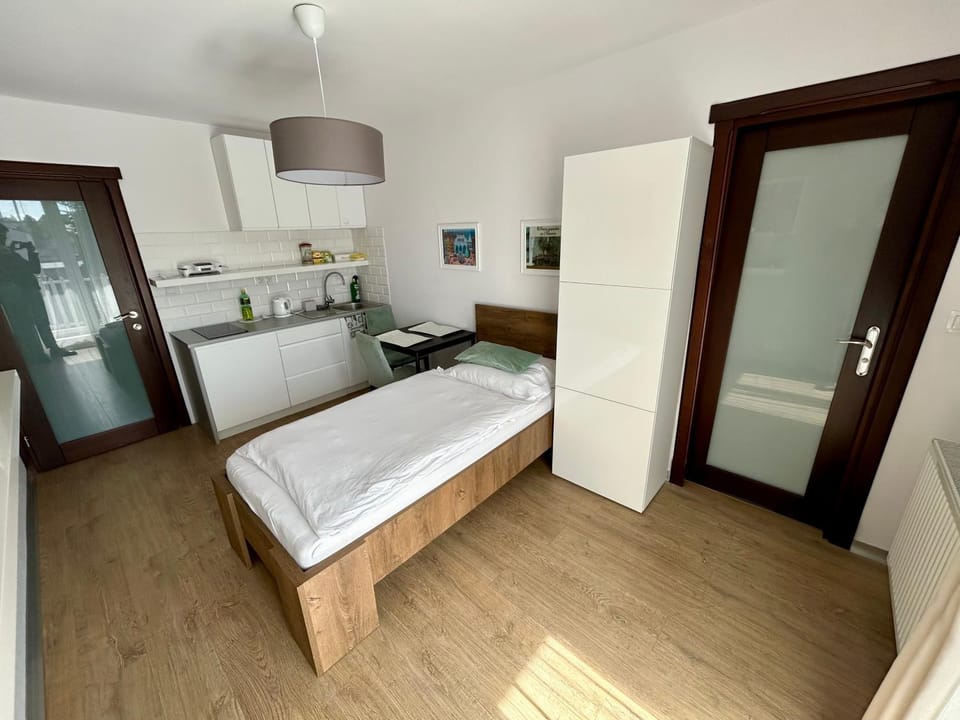 Bed, Kitchen or kitchenette, Photo of the whole room, Bedroom, wardrobe