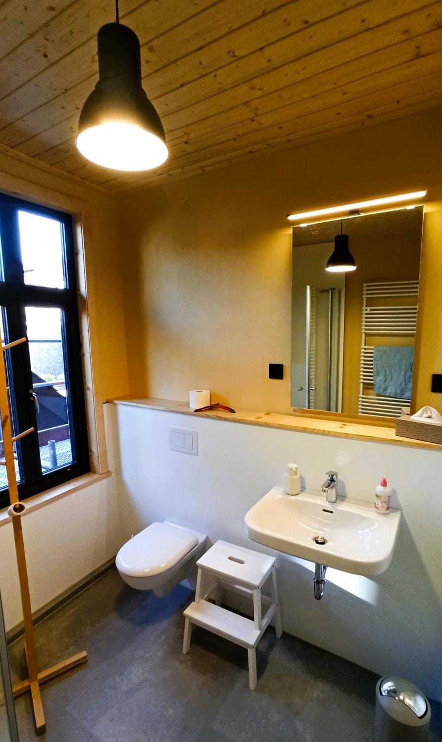 Bathroom, Living room