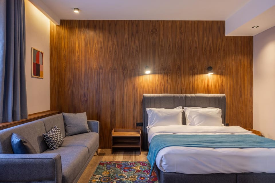 Bed, Living room, Bedroom