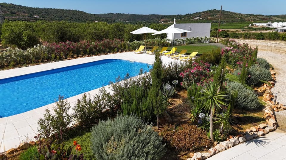 Natural landscape, Garden, Garden view, Mountain view, Pool view, Swimming pool, sunbed