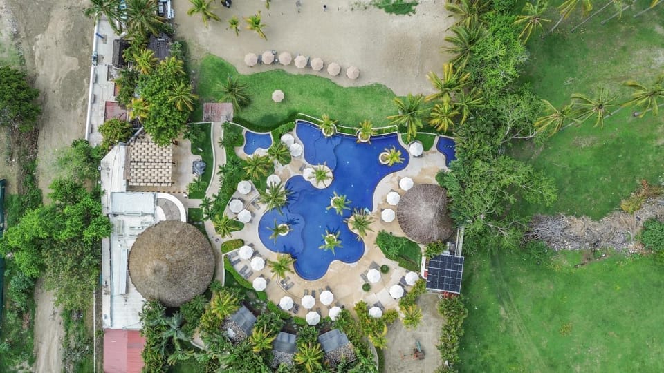 Property building, Bird's eye view, Beach, Swimming pool