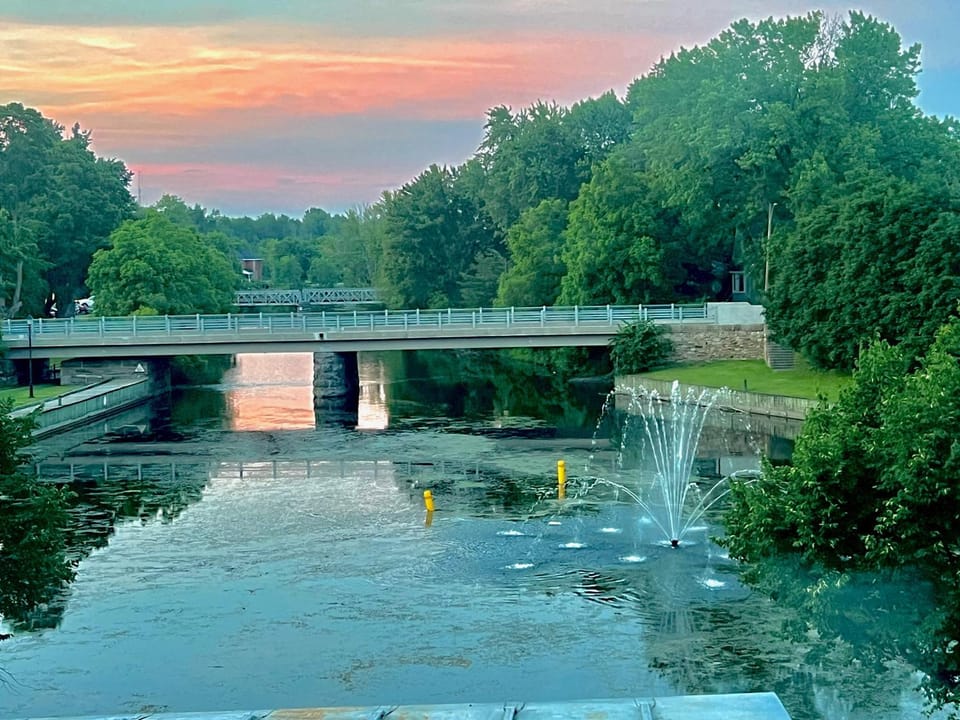 Natural landscape, Summer, River view
