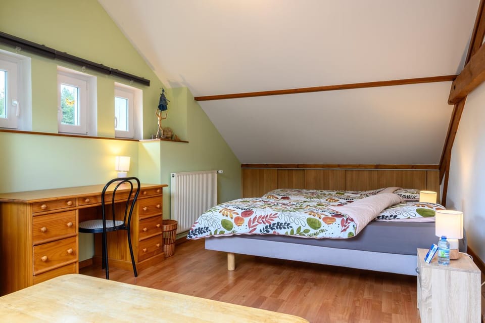 Property building, Living room, Bedroom