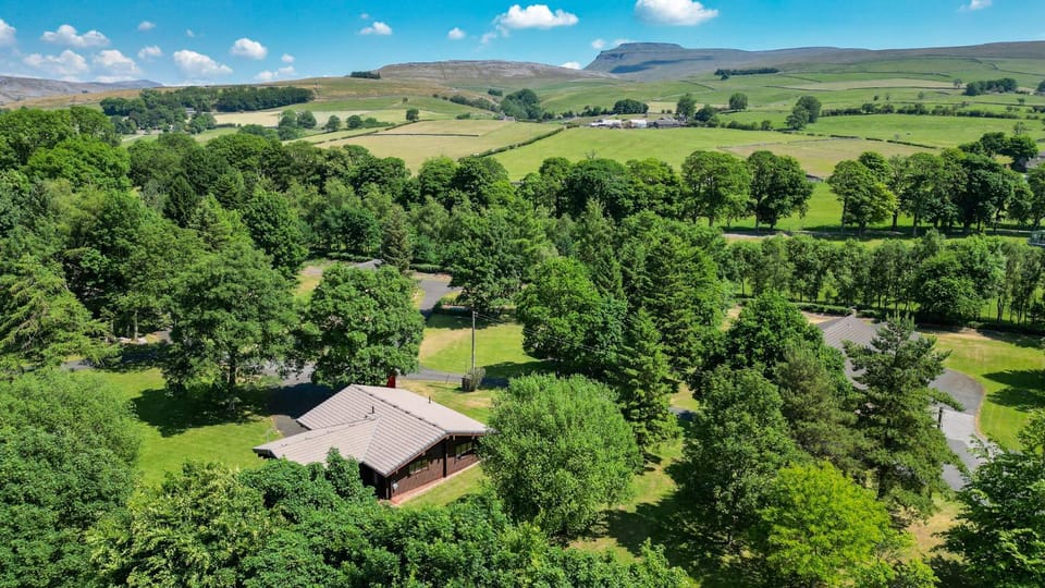Property building, Natural landscape, Bird's eye view, Garden