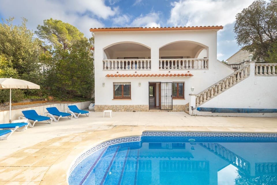 Property building, Living room, Swimming pool