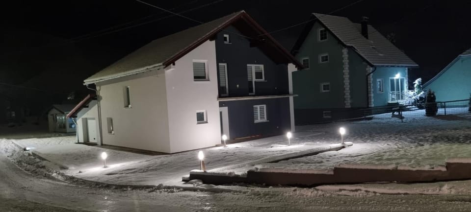 Property building, Night, Neighbourhood, Winter