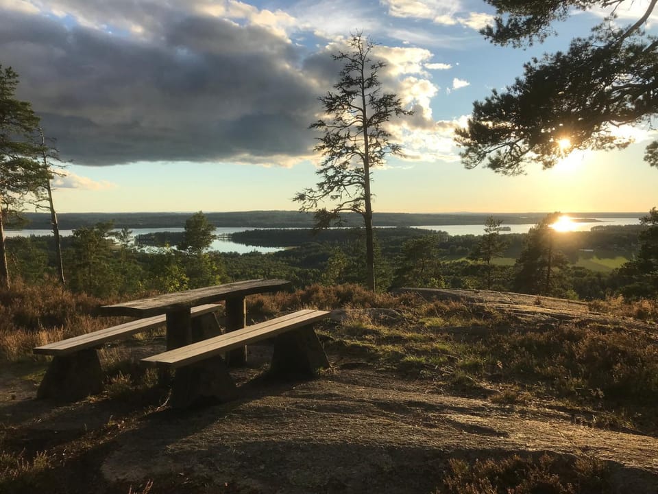 Natural landscape, Lake view, Sunset