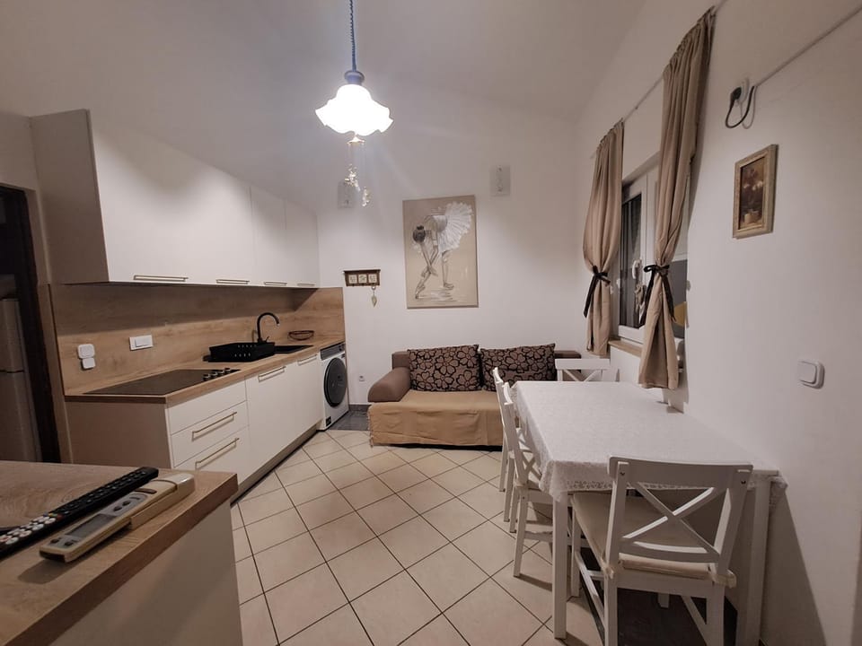 Living room, kitchen