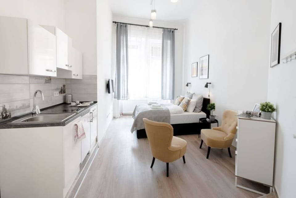 NEW A C Studio with view of the Synagogue Apartment in Budapest