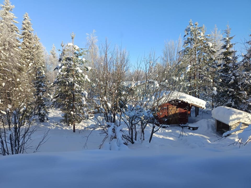 Le Paradis Blanc Sauna & Spa House in Norrbotten County, Sweden