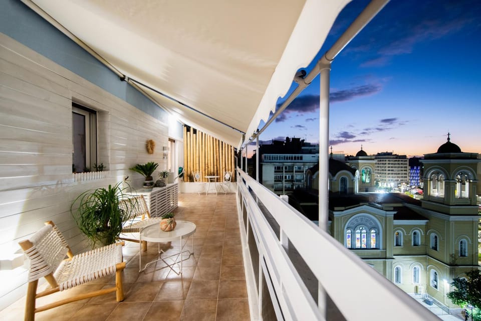 Property building, View (from property/room), Balcony/Terrace, Seating area