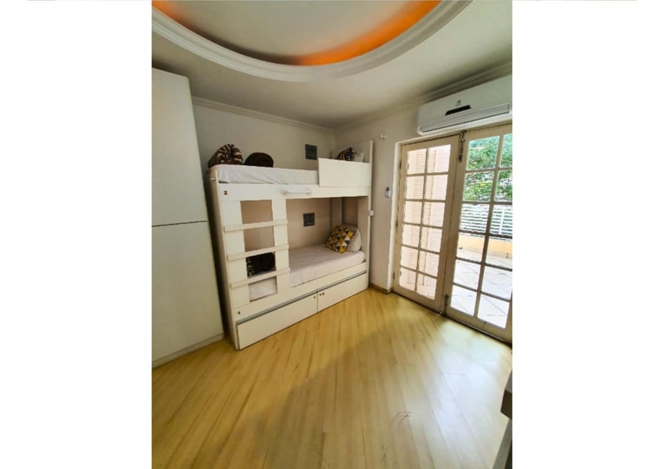 bunk bed, wardrobe, air conditioner