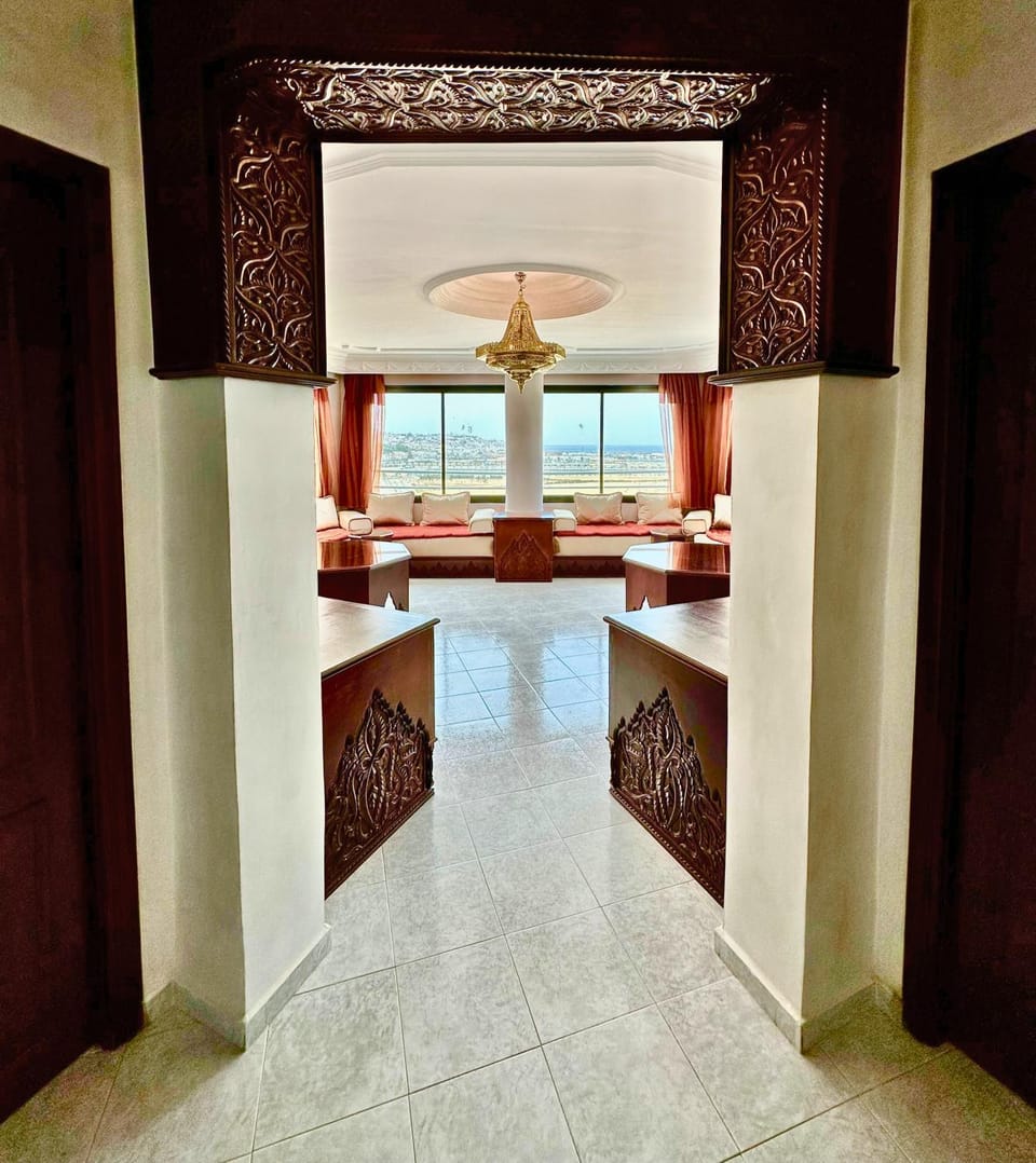 Living room, Seating area, Sea view