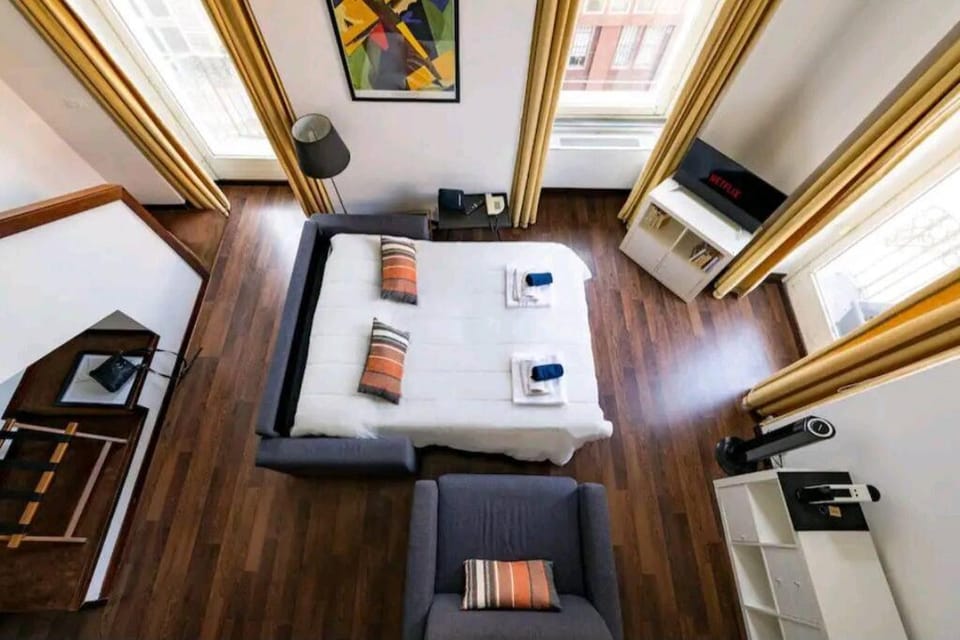 Communal lounge/ TV room, Bed, Living room, Seating area