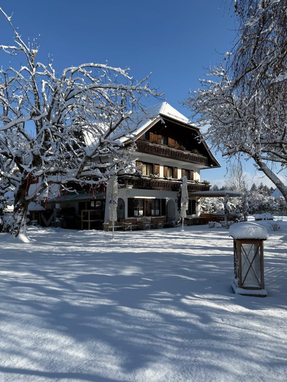 Property building, Natural landscape, Winter