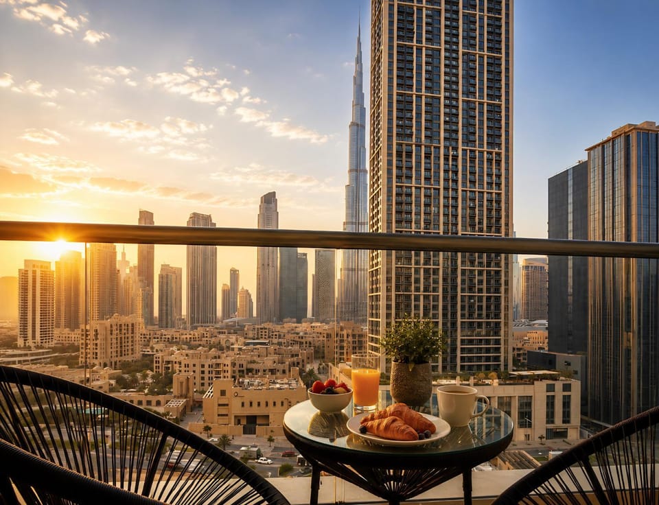 City view, Sunset