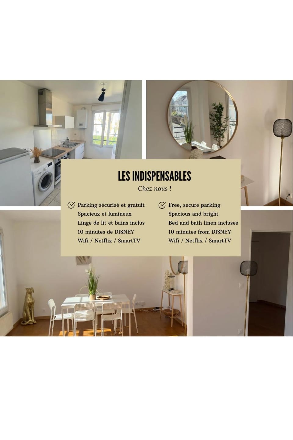 Kitchen or kitchenette, Text overlay