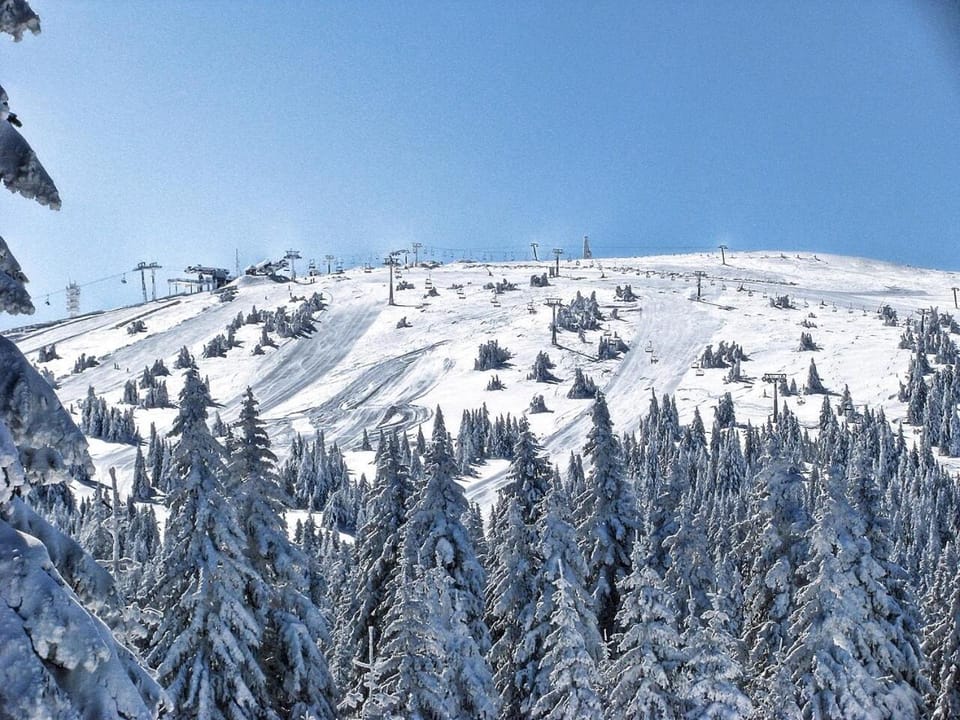 Day, Natural landscape, Winter, Mountain view