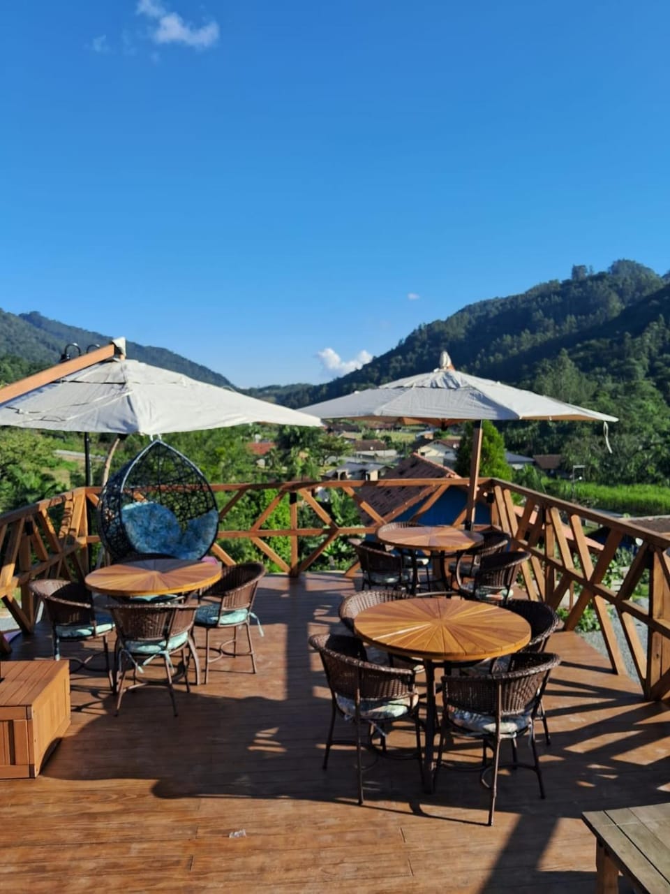 Patio, Natural landscape, Mountain view