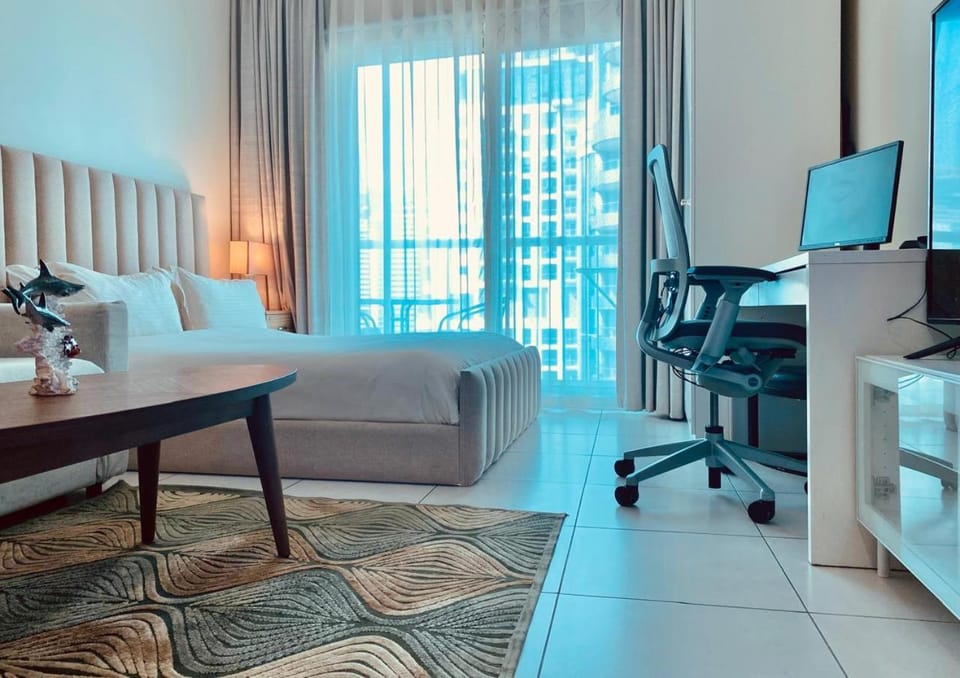 Full sea view with balcony - Studio Apartment - 10 min to JBR - Apartment in Dubai