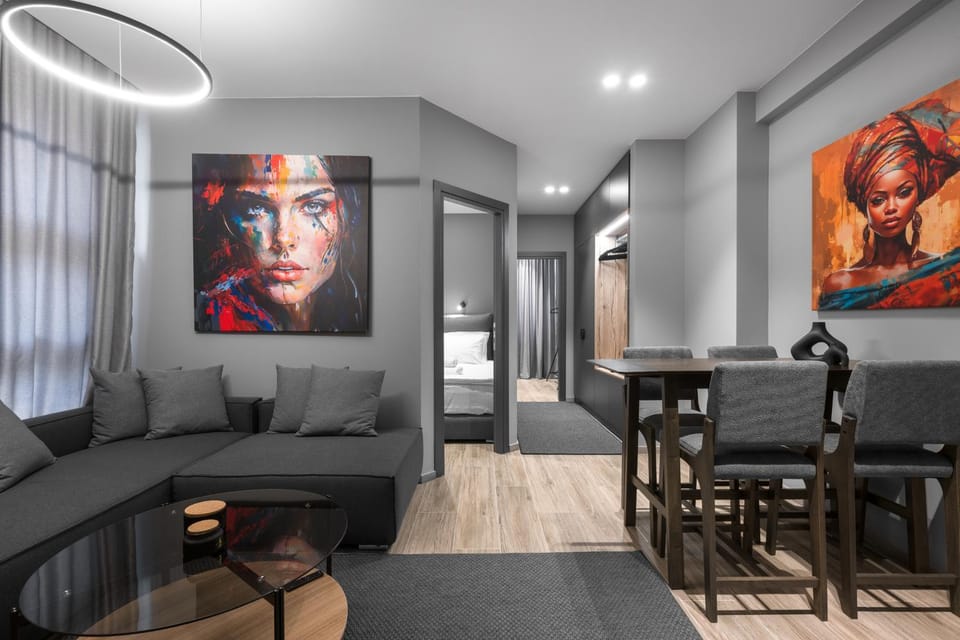 Living room, Seating area, Dining area