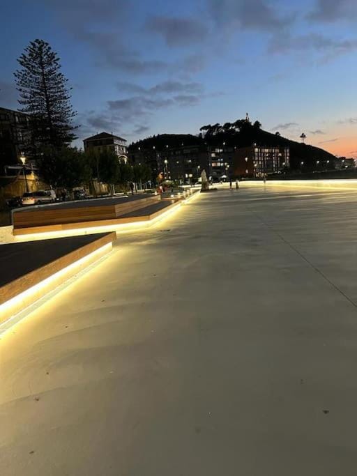 Night, Beach, Sea view, Sunset