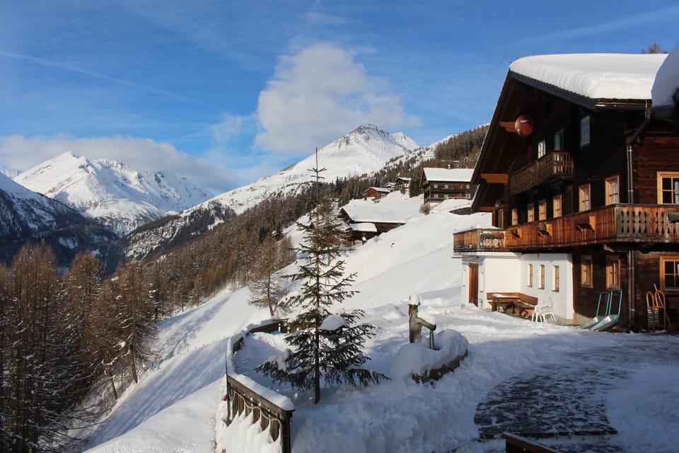 Property building, Natural landscape, Winter, Mountain view