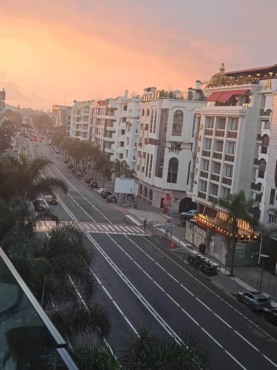 Neighbourhood, City view, Sunset