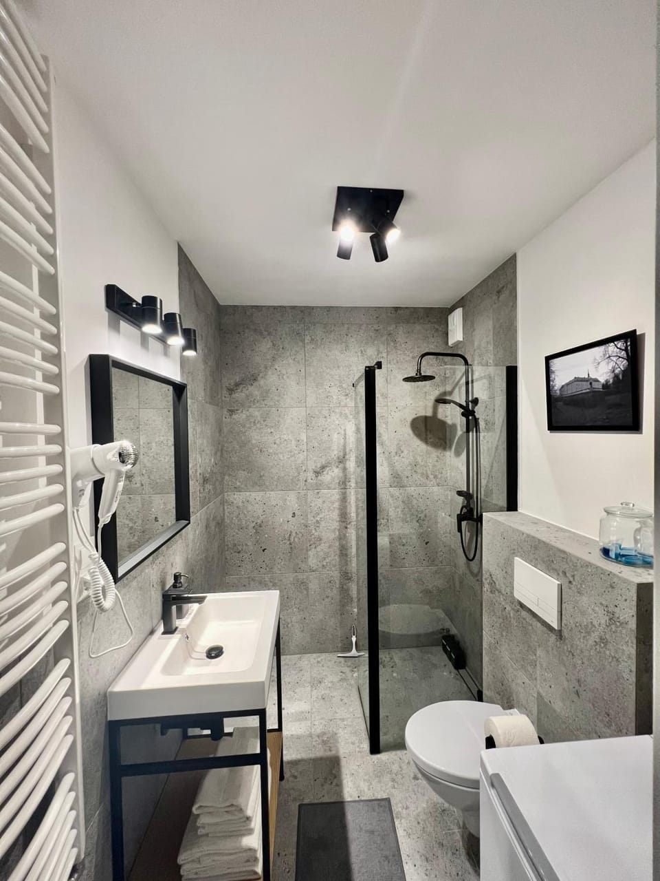 Shower, Toilet, Bathroom, towels