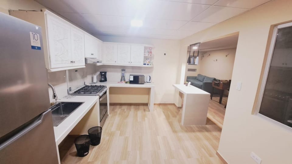 Kitchen or kitchenette, oven, stove