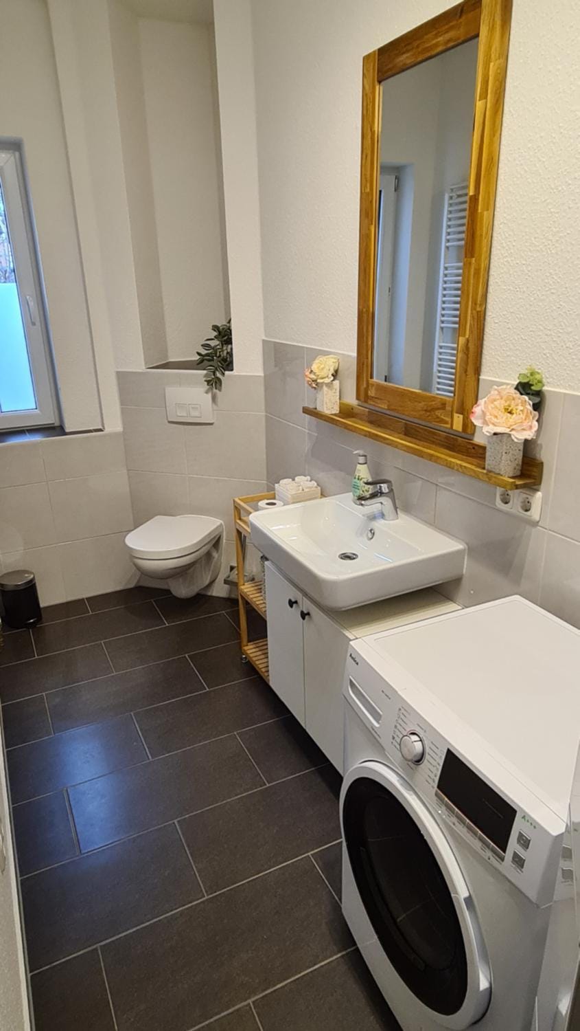 Toilet, Bathroom, washing machine