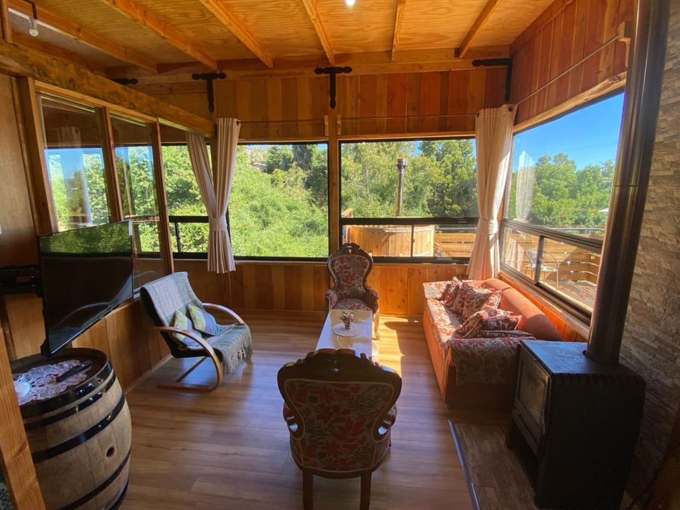 Cabaña los arrayanes full equipada con Tinaja Apartment in Los Ríos, Chile