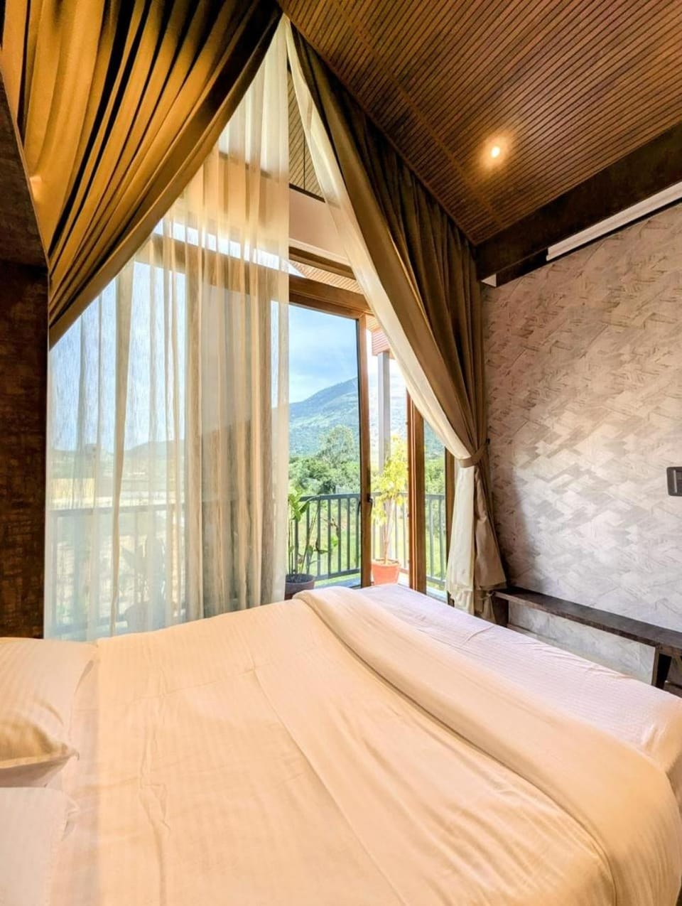 Bed, View (from property/room), Mountain view