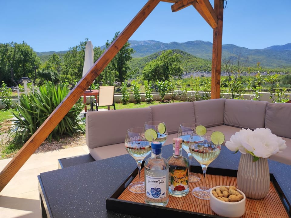 Day, Natural landscape, Balcony/Terrace, Food and drinks, Food, Mountain view, Drinks