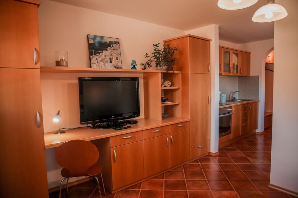 TV and multimedia, Kitchen or kitchenette, Living room, Seating area, oven, kitchen