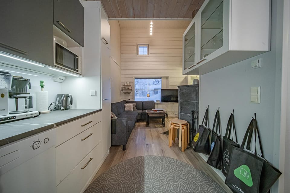 Kitchen or kitchenette, dishwasher, stove