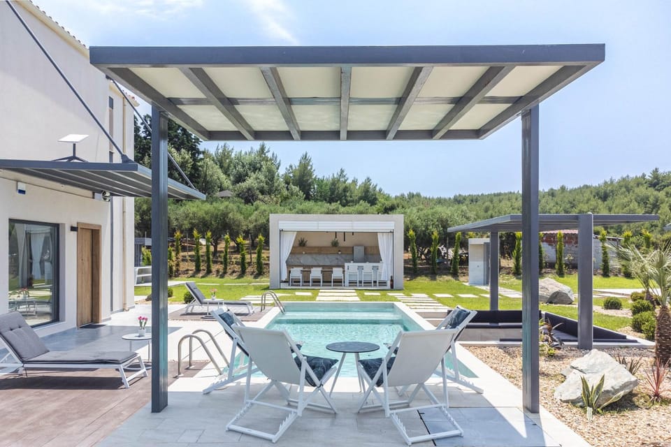 Pool view, sunbed
