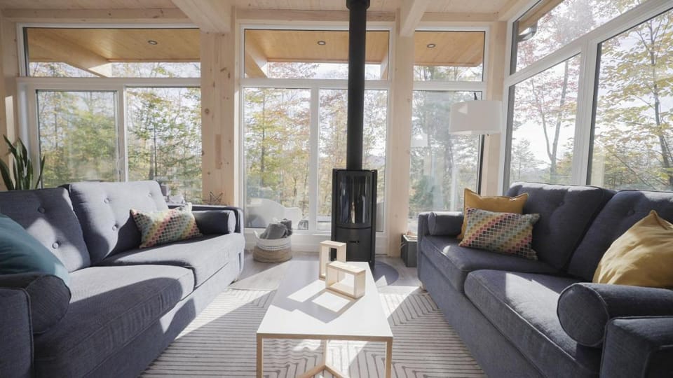 Living room, fireplace