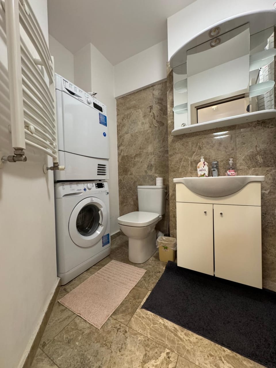 Toilet, Bathroom, washing machine, dryer