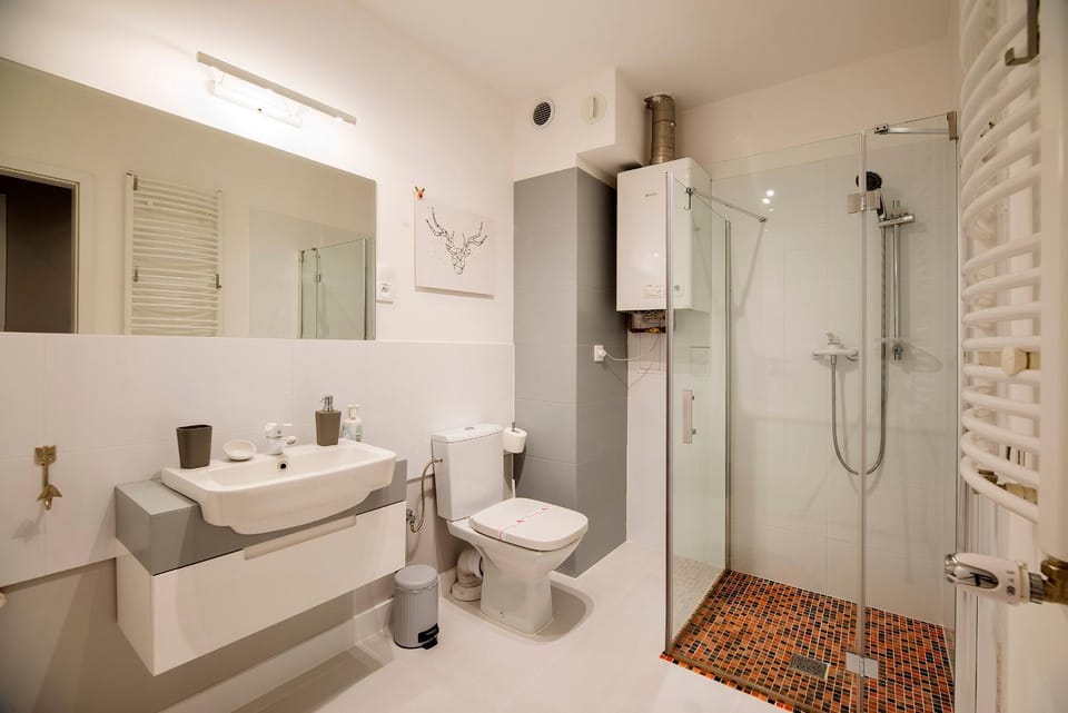 Mocca apartament z dwoma sypialniami i tarasem Apartment in Lower Silesian Voivodeship