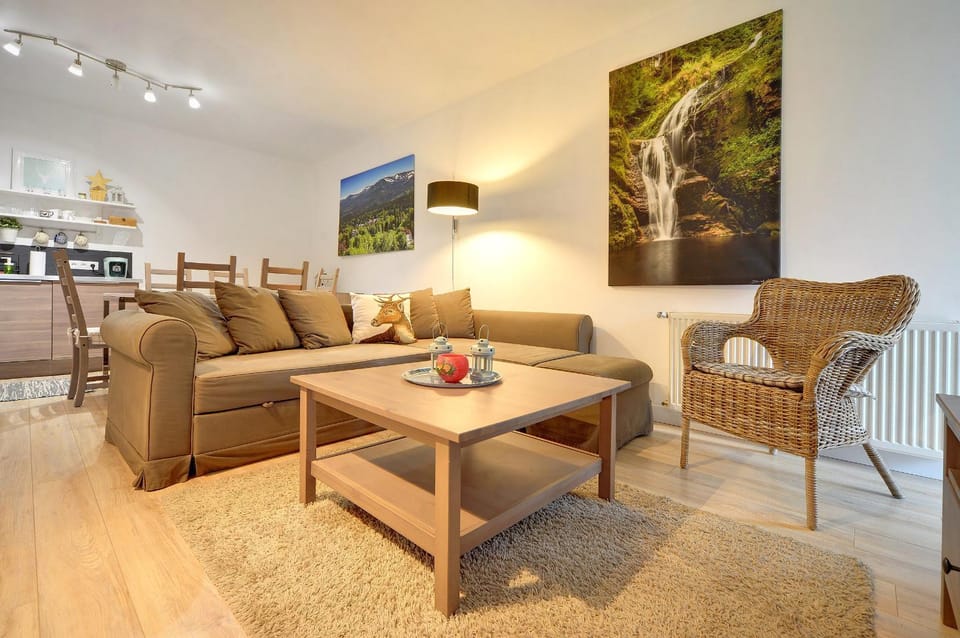 Mocca apartament z dwoma sypialniami i tarasem Apartment in Lower Silesian Voivodeship
