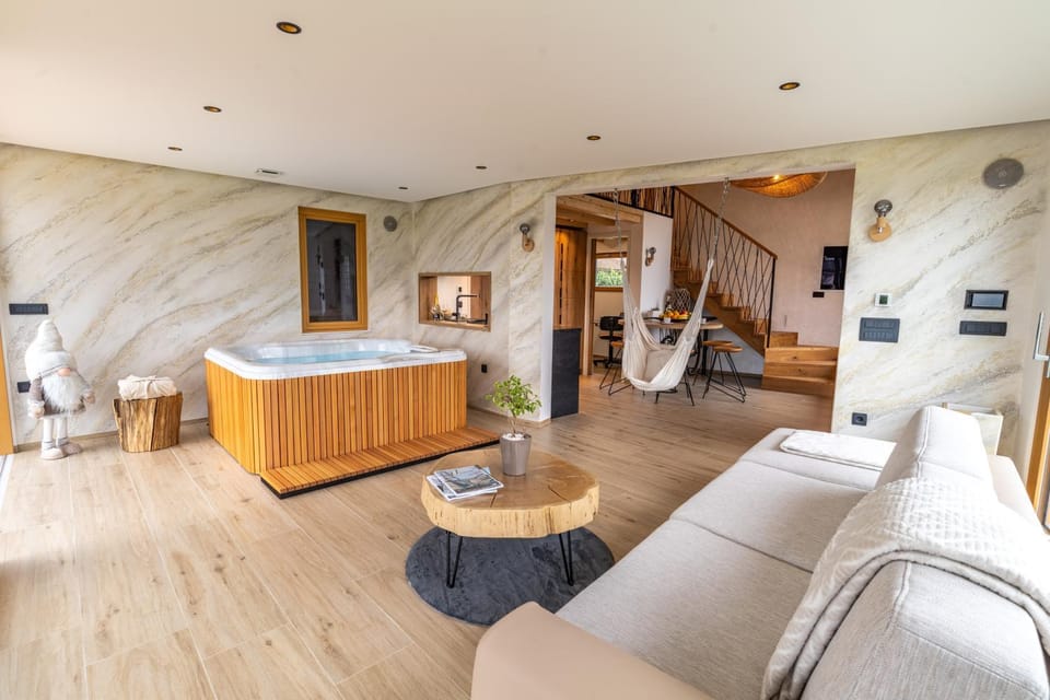 Hot Tub, Hot Tub, Living room, Seating area