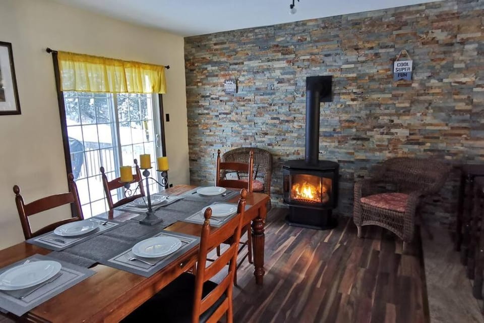 Living room, Dining area, flat iron