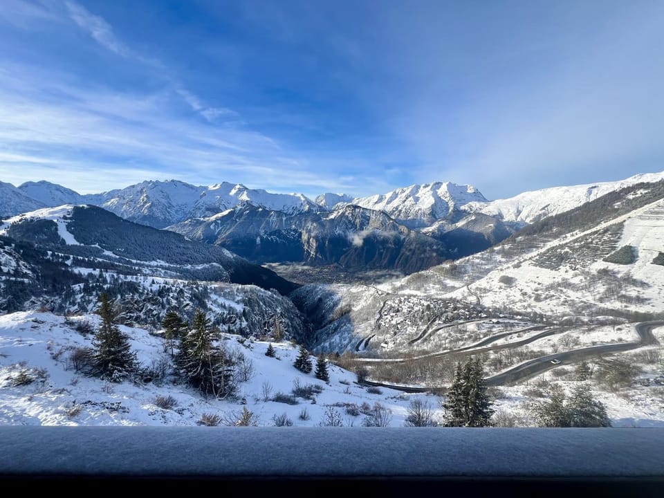 Natural landscape, Winter, Mountain view
