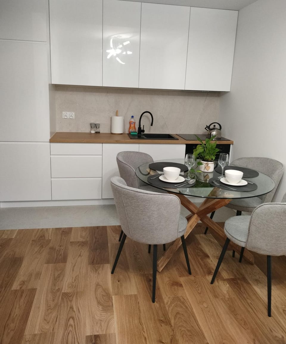 Kitchen or kitchenette, Dining area, stove