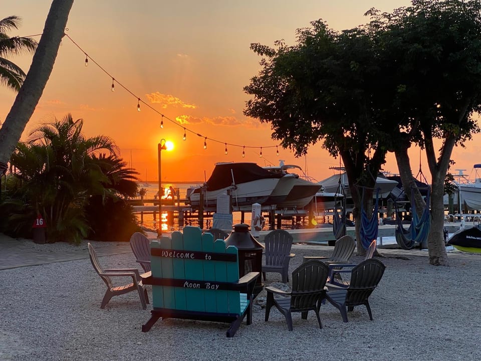 Sea view, Sunset, fireplace