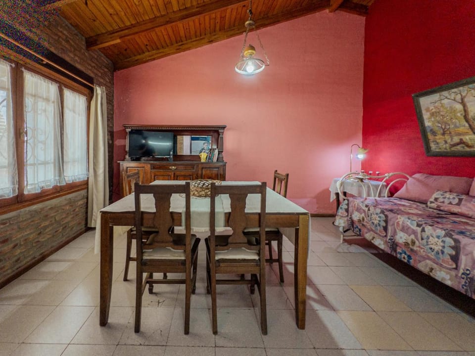 Bed, Living room, Dining area