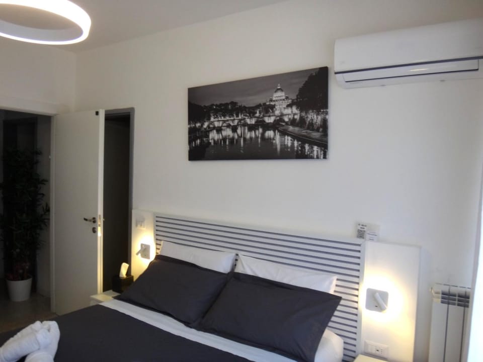 Bed, air conditioner